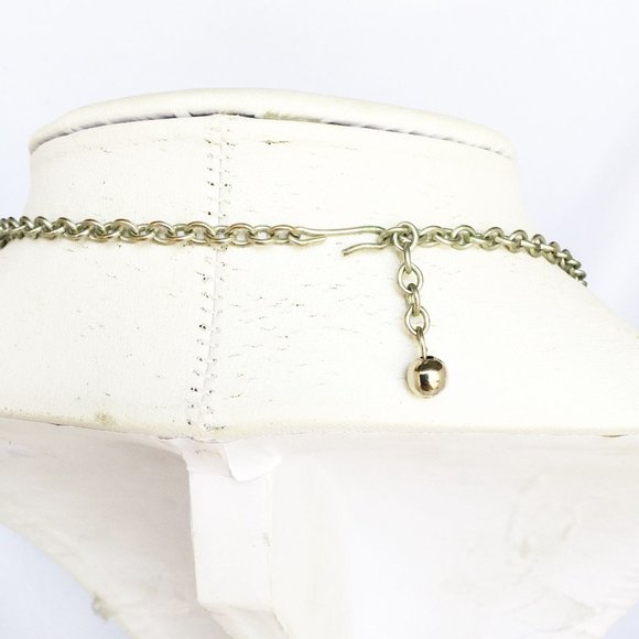 Rhinestones Hearts Necklace Silver Color Aurora Borealis Rhinestones Love Hearts - Picture 4 of 5